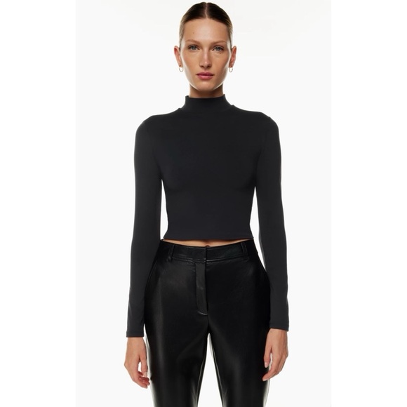 Babaton Contour Blue Mock Neck Top - Picture 2 of 12